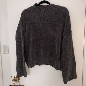 Gray Mockneck Sweater